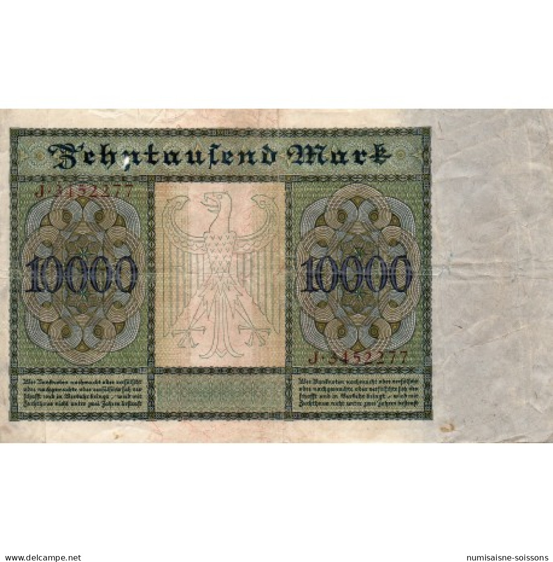 ALLEMAGNE - PICK 70 - 10 000 MARK - 19/01/1922 - TTB - Other & Unclassified