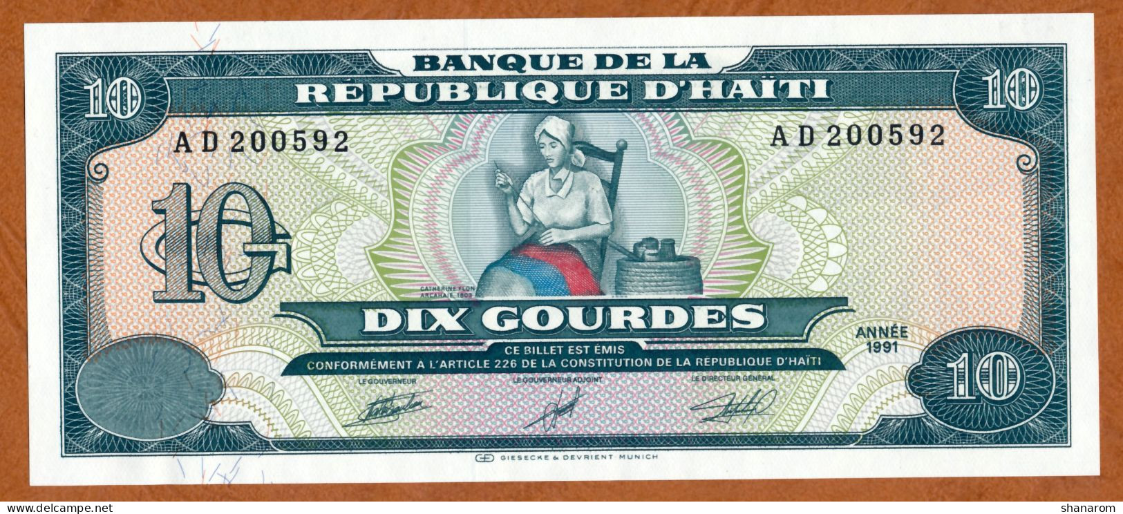 1991 // HAITI // 10 GOURDES // UNC // NEUF - Haïti