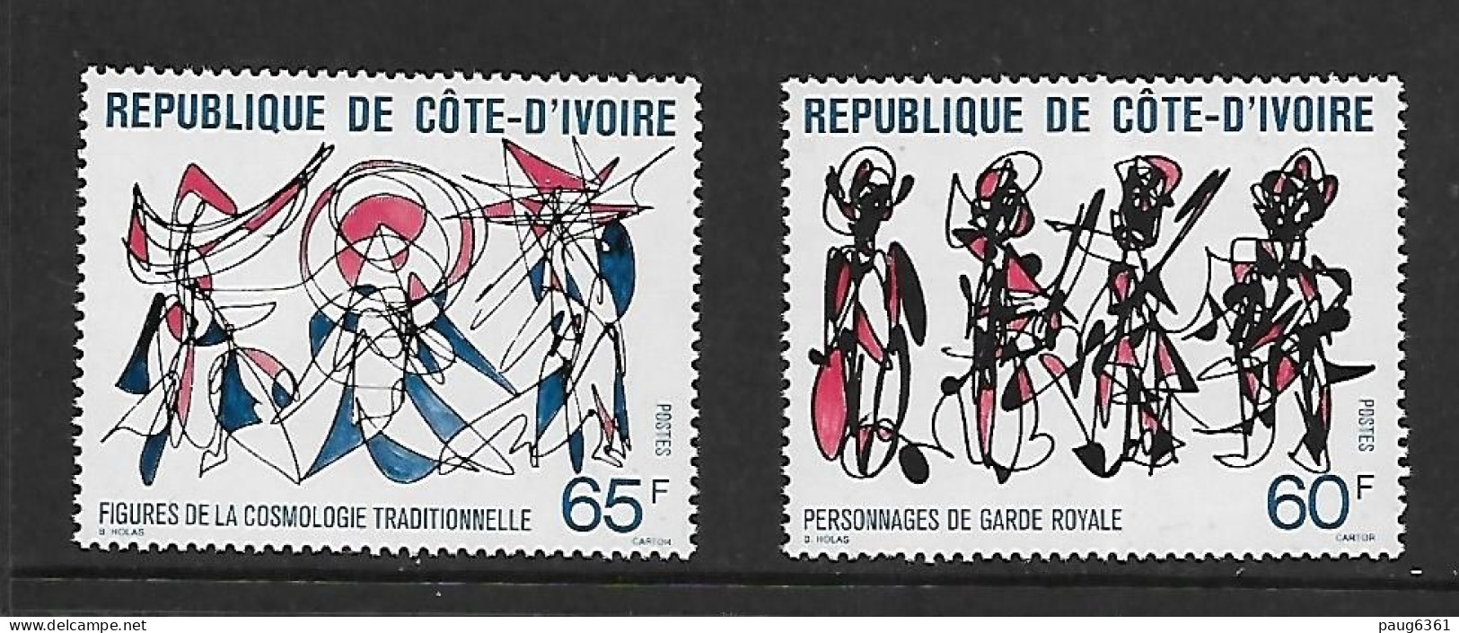 COTE D'IVOIRE 1978 Traditions Et Histoire   YVERT N°448/449  NEUF MNH** - Autres & Non Classés