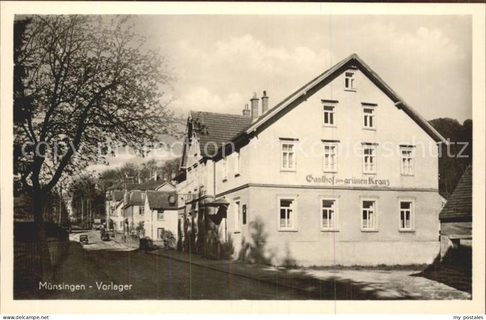 41976827 Muensingen Vorlager Gasthof Zum Gruenen Kranz Muensingen - Münsingen