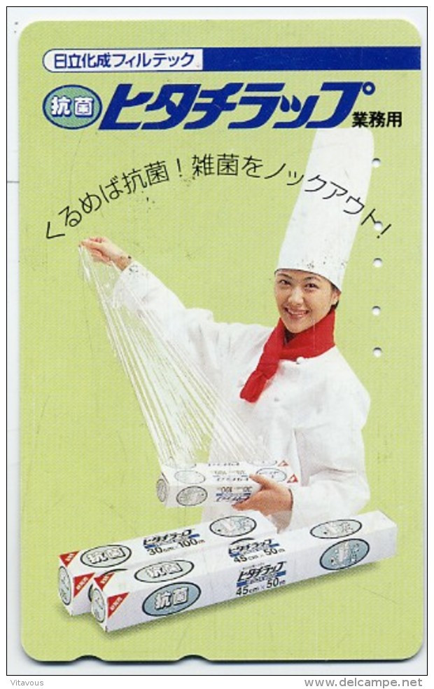 Cuisine Film étirable Alimentation Femme Girl Card  Karte  R487 - Japan