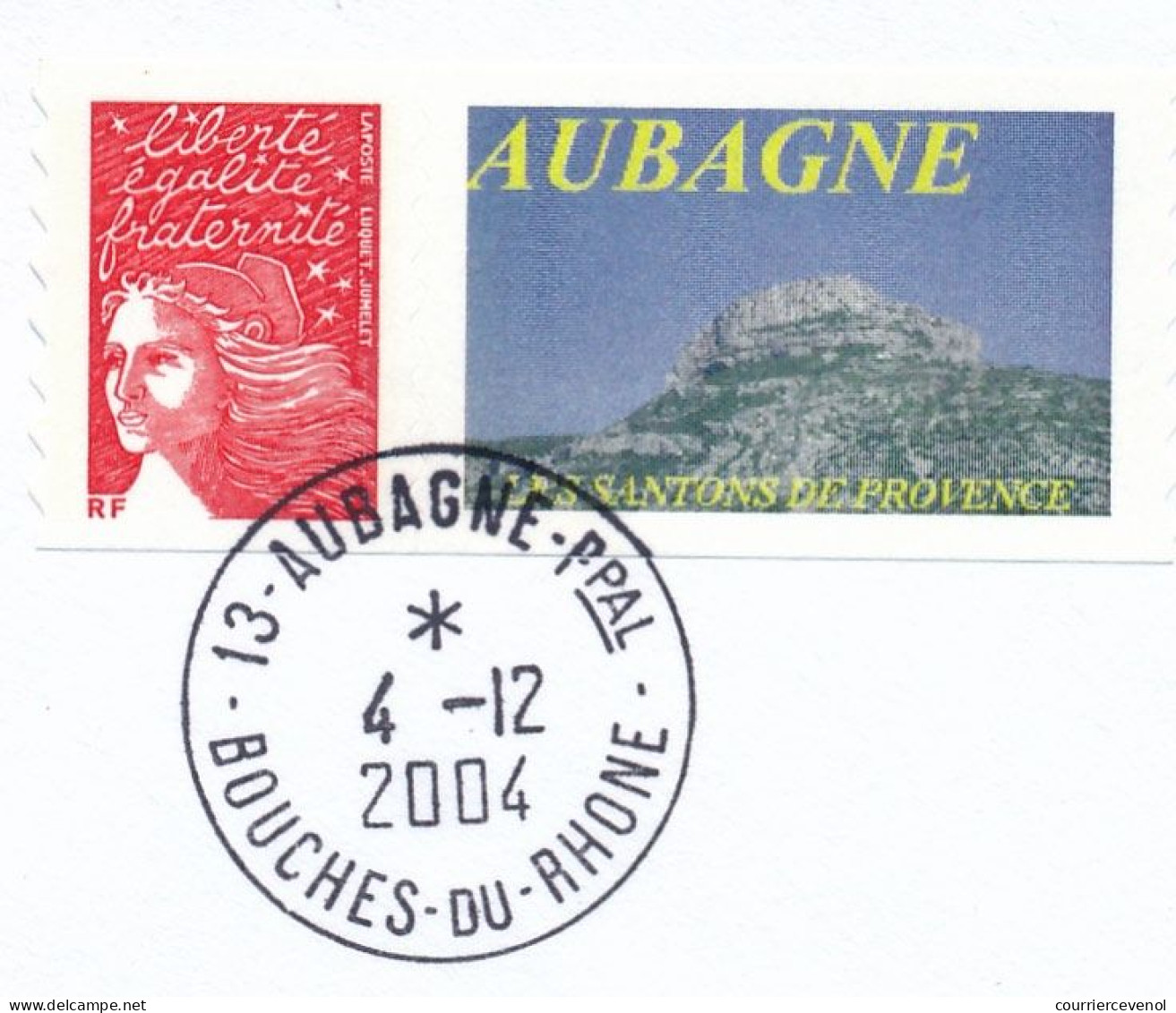 FRANCE - 2 Env. Affr Luquet Rouge, Personalisés "Aubagne" Et "Aubagne Philatélie Corradi" 4/12/2004 - Biennale Santons - Covers & Documents