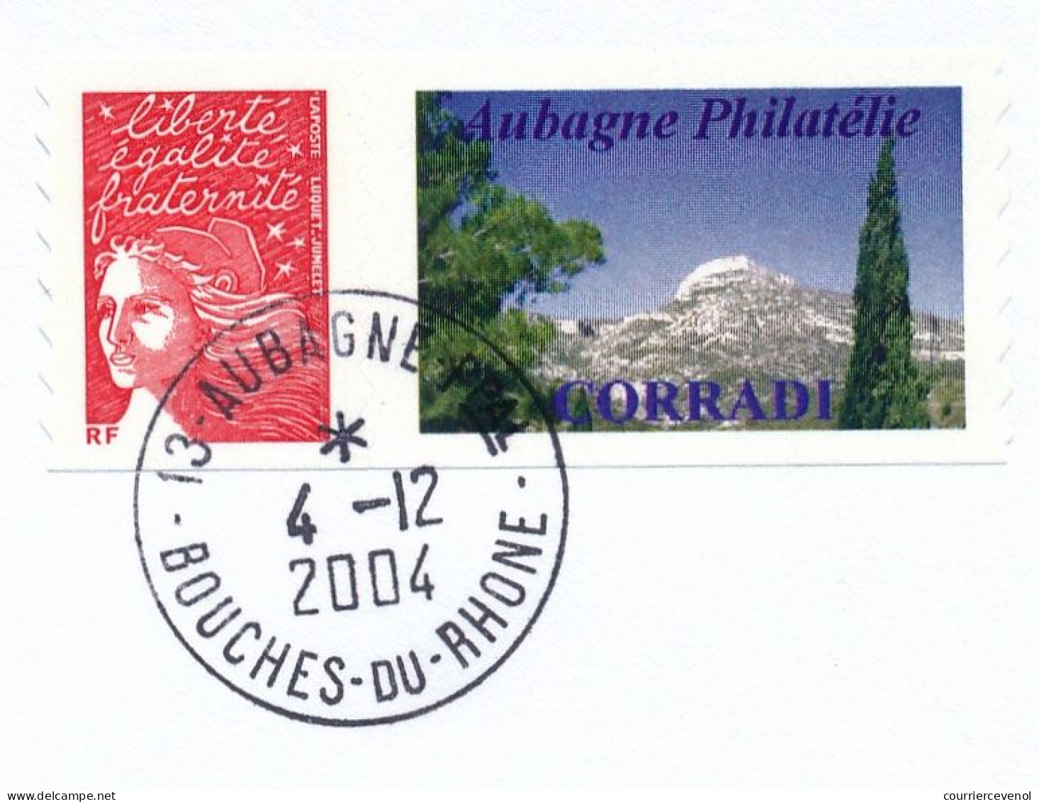 FRANCE - 2 Env. Affr Luquet Rouge, Personalisés "Aubagne" Et "Aubagne Philatélie Corradi" 4/12/2004 - Biennale Santons - Cartas & Documentos