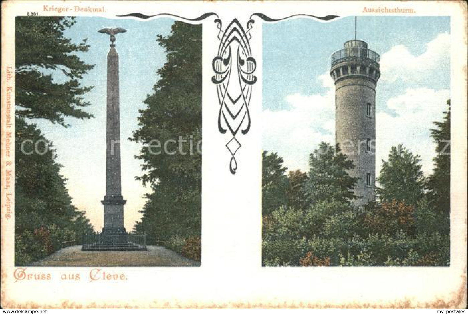 41554230 Kleve Krieger-Denkmal Aussichtsturm Kleve - Kleve