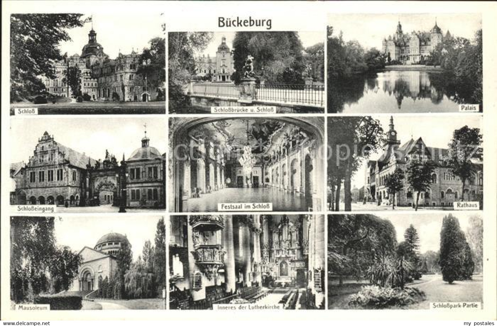 41554182 Bueckeburg Schlossbruecke Schloss Rathaus Schlosspark Festsaal Bueckebu - Bueckeburg