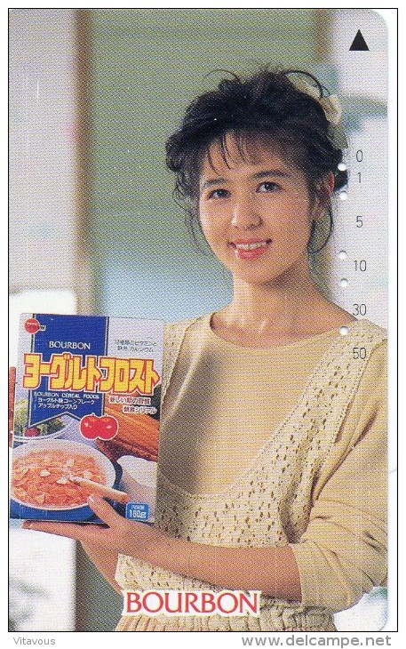 Femme Girl Alimentation Télécarte Phonecard Telefonkarten B495 - Japan