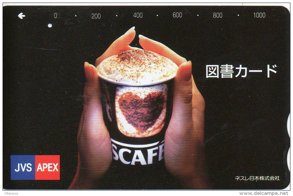 Café Coffee  Nescafé Carte Prépayée Coeur Card Karte B491 - Food