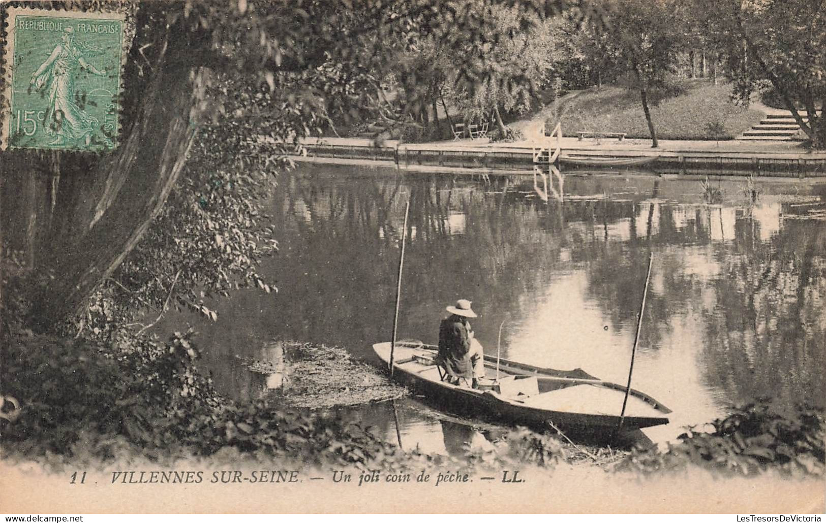 FRANCE - Villennes Sur Seine - Vue Sur Un Joli Coin De Pêche - LL - Carte Postale Ancienne - Villennes-sur-Seine