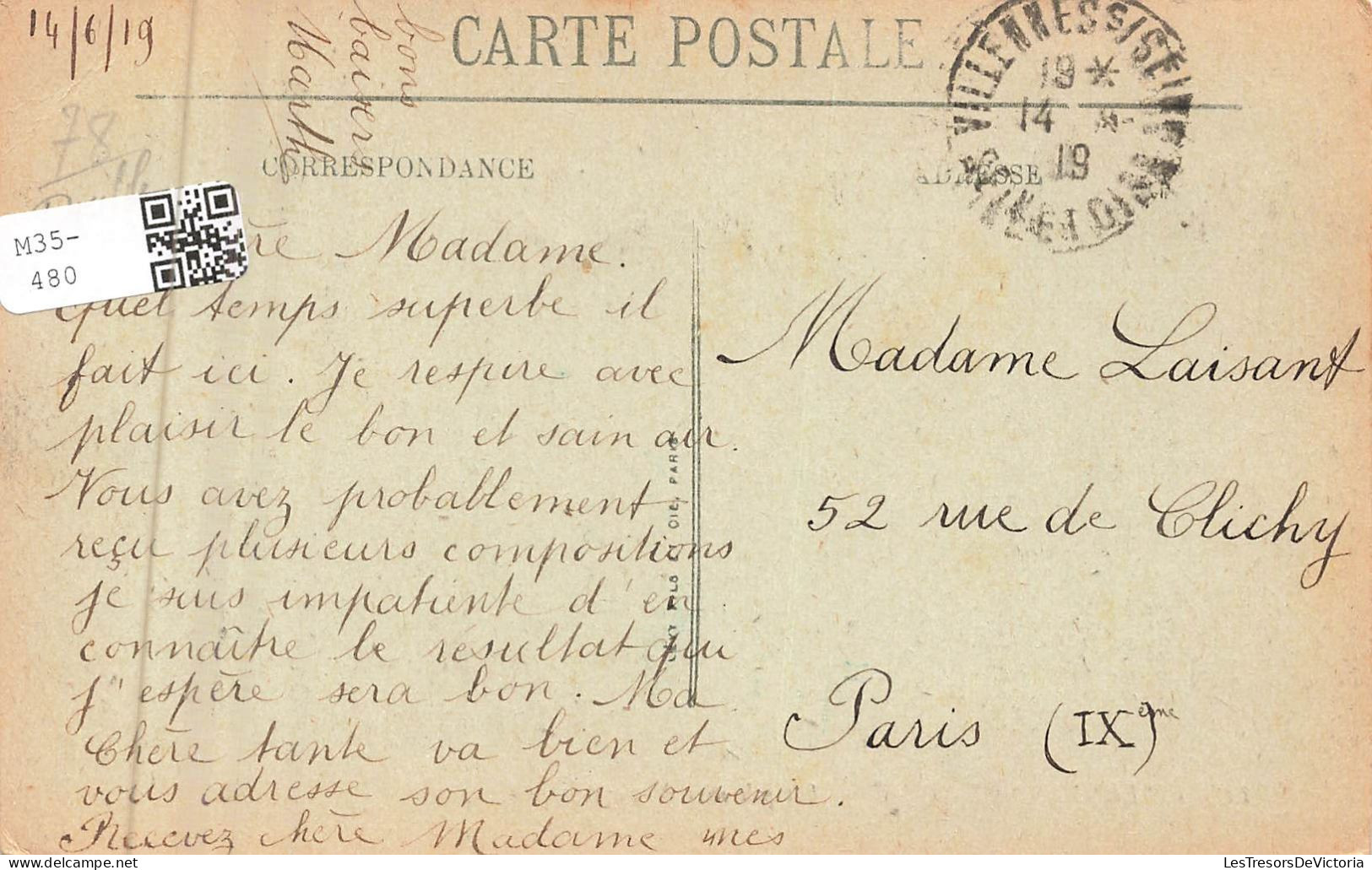 FRANCE - Villennes Sur Seine - Vue Sur Un Joli Coin De Pêche - LL - Carte Postale Ancienne - Villennes-sur-Seine