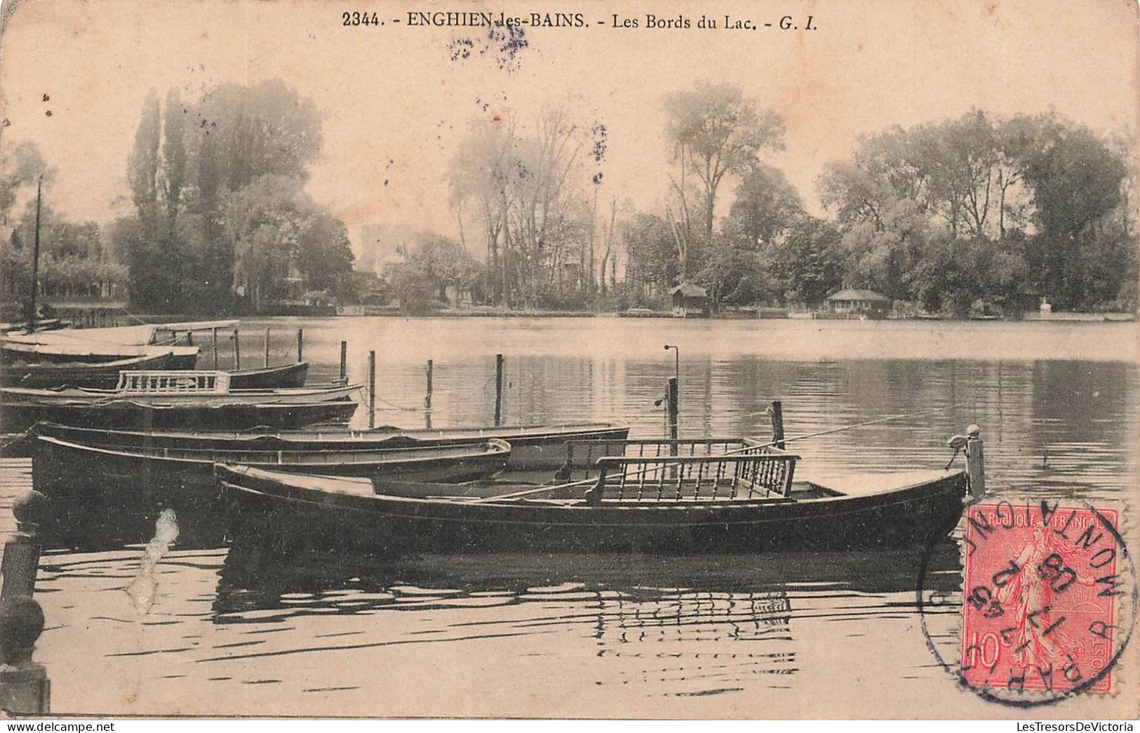 FRANCE - Enghien Les Bains - Vue Sur Les Bords Du Lac - G.I - Carte Postale Ancienne - Enghien Les Bains