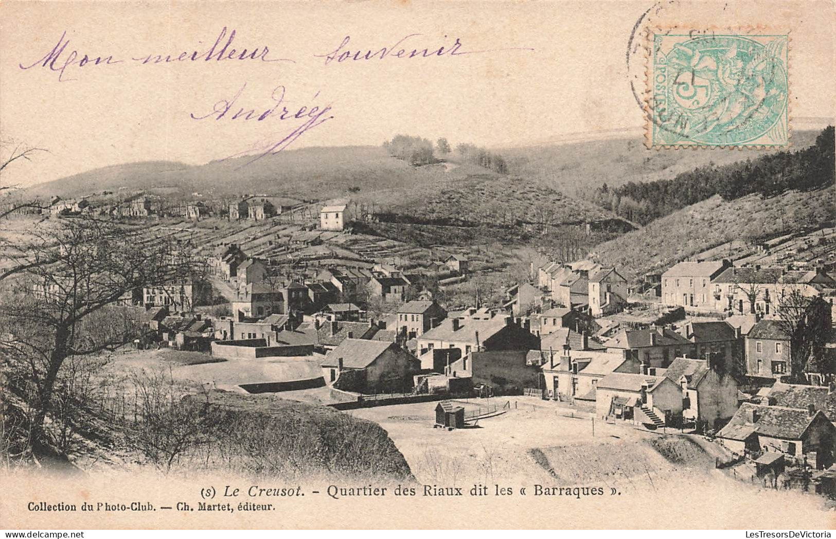 FRANCE - Le Creusot - Quartier Des Riaux Dit Les Barraques - Carte Postale Ancienne - Le Creusot