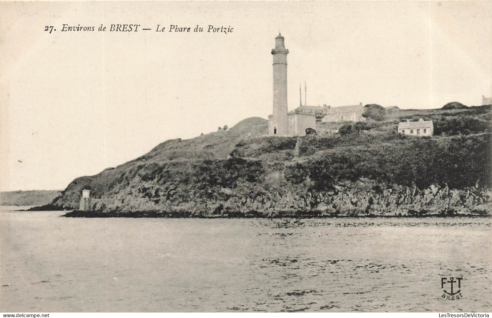 FRANCE - Environs De Brest - Le Phare Du Portzic - Carte Postale Ancienne - Brest
