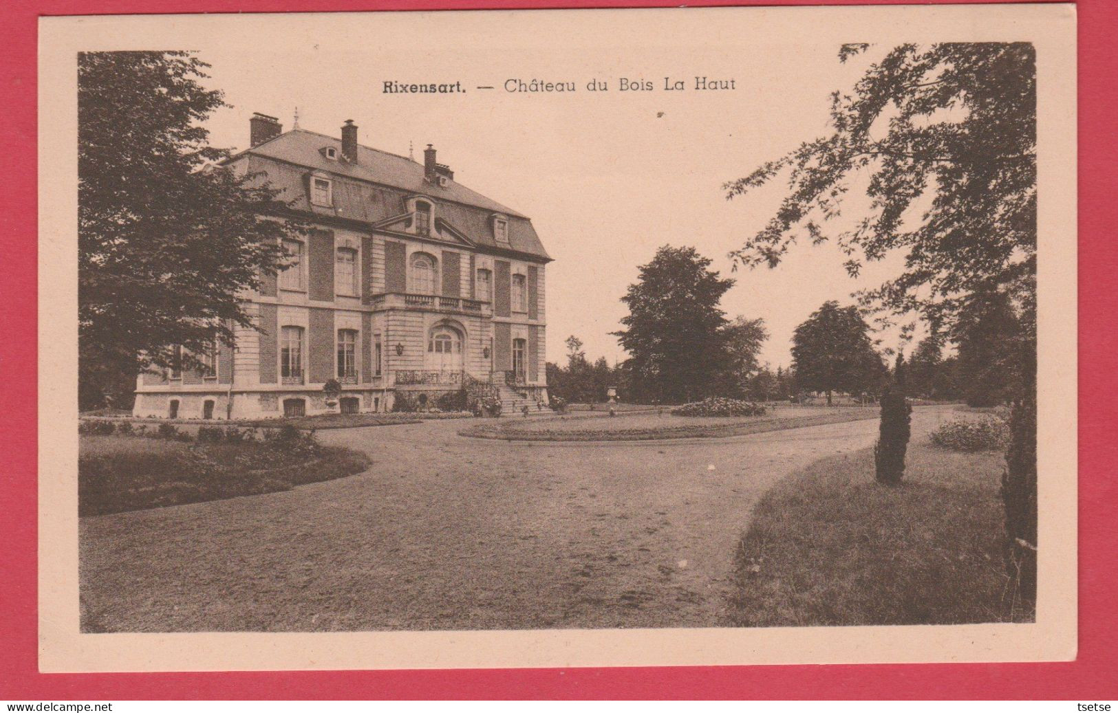 Rixensart - Château Du Bois La Haut ( Voir Verso ) - Rixensart