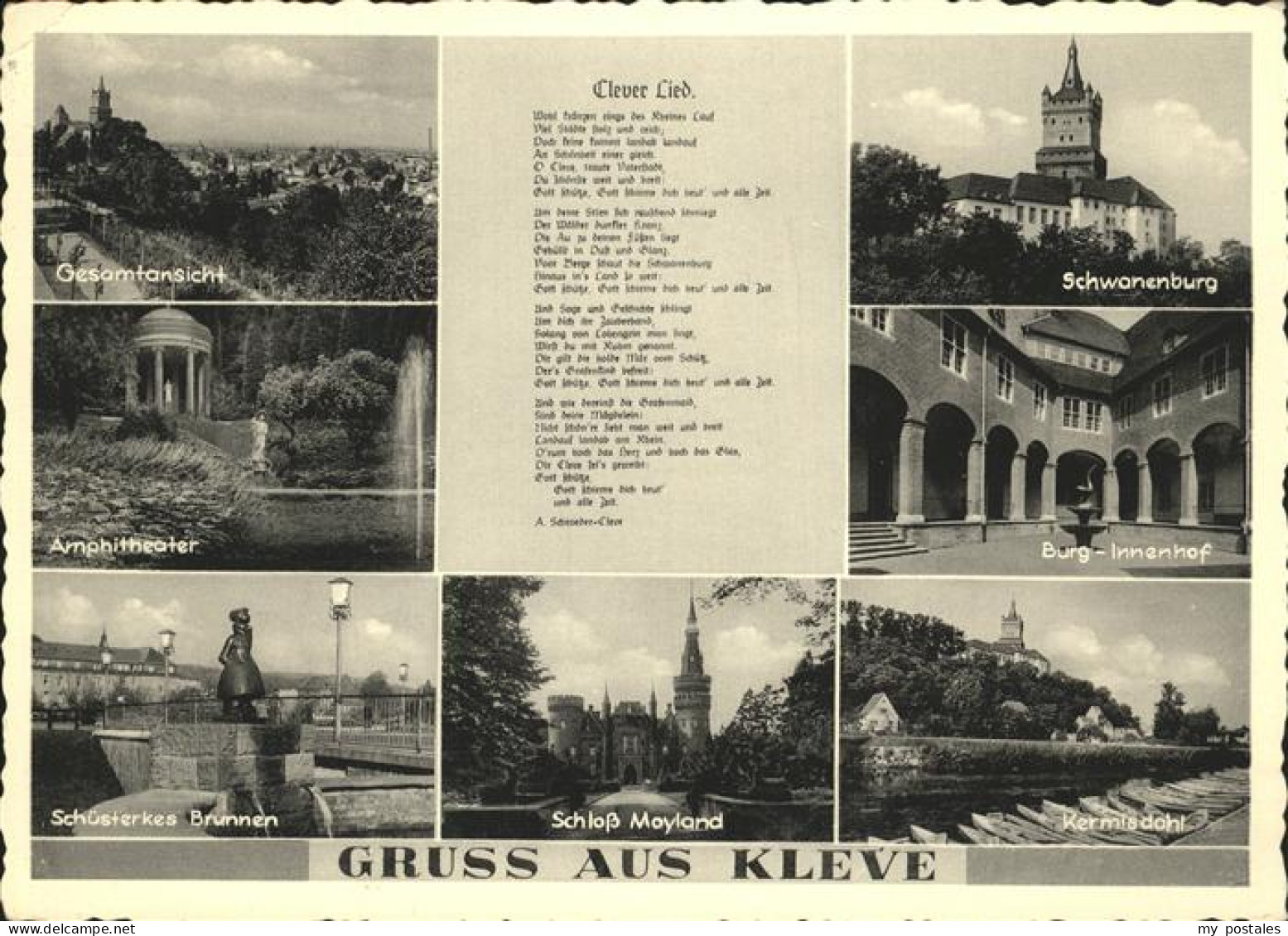 41552288 Kleve Schwanenburg Schuesterkes Brunnen Kermisdahl Clever Lied Kleve - Kleve