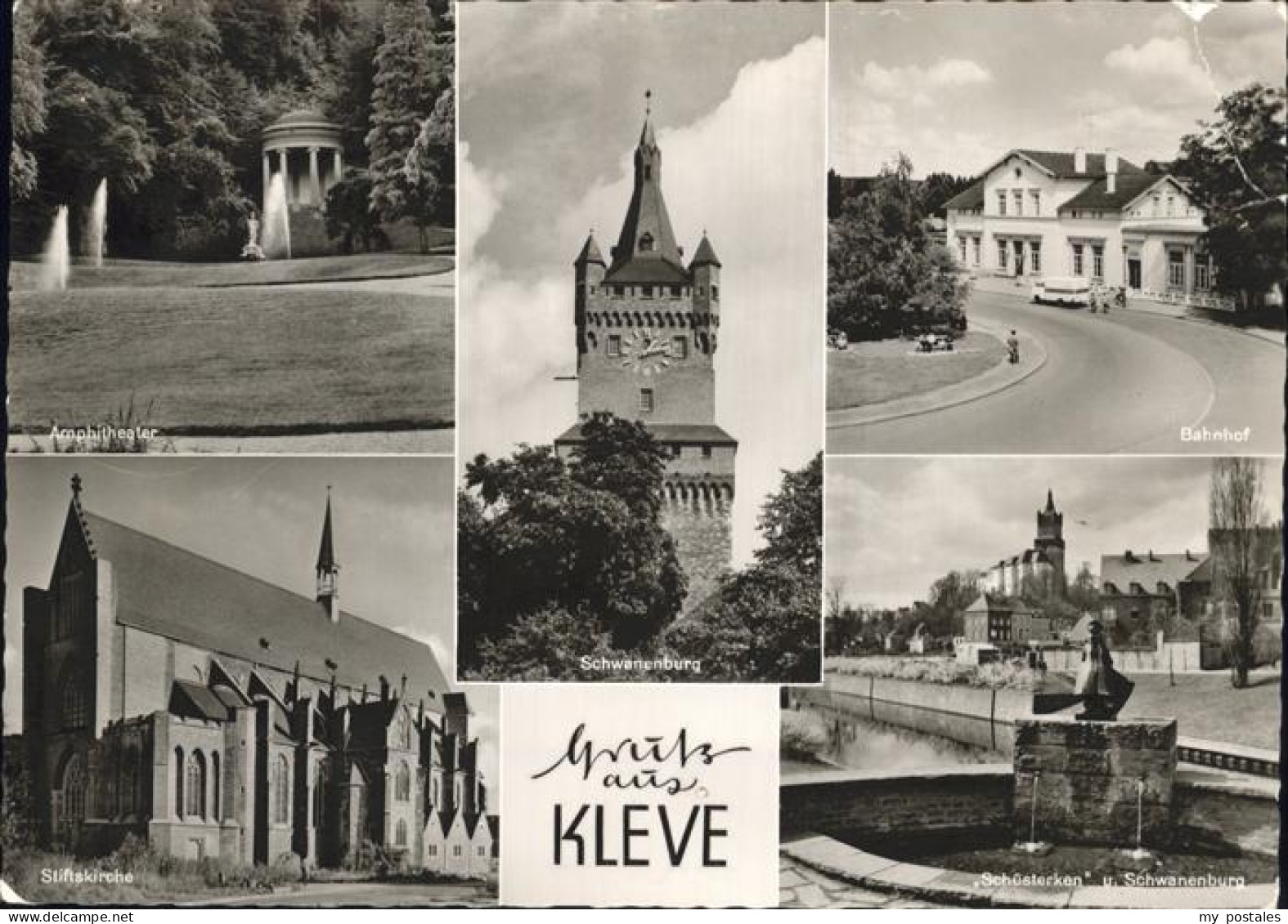 41552278 Kleve Bahnhof Stiftskirche Schuesterken Kleve - Kleve