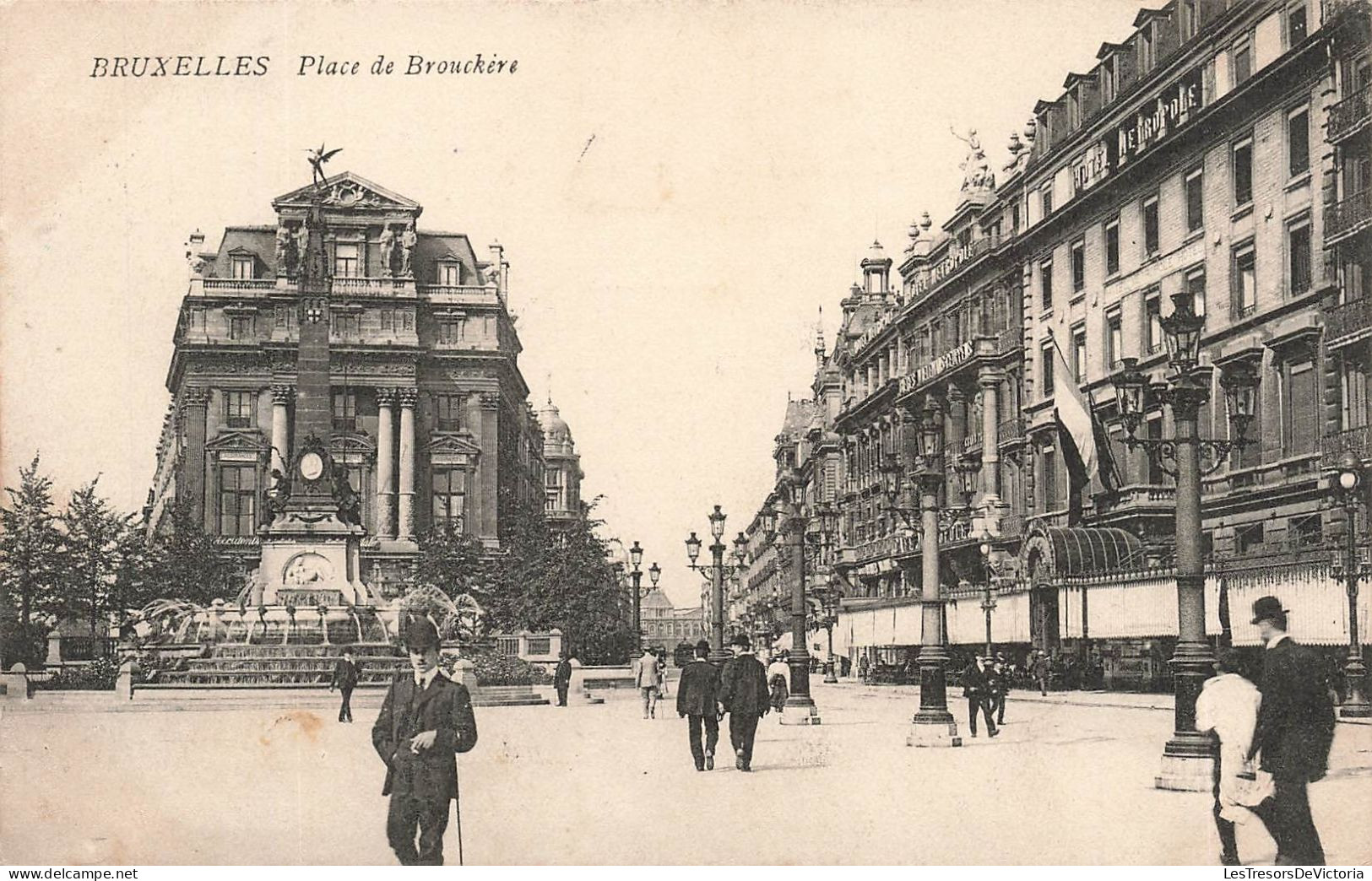 BELGIQUE - Bruxelles - Place De Brouckère - Carte Postale Ancienne - Squares