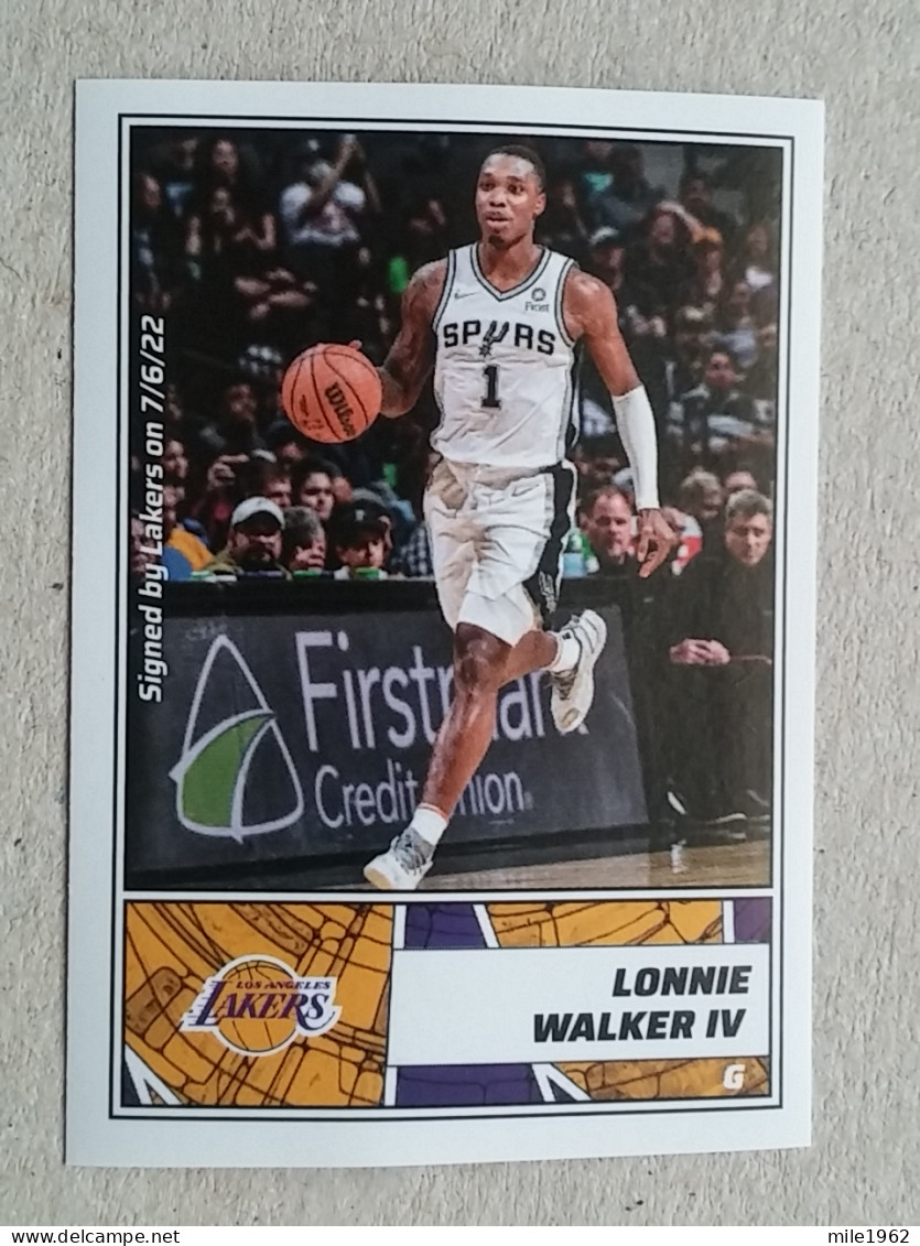 ST 52 - NBA Basketball 2022-23, Sticker, Autocollant, PANINI, No 366 Lonnie Walker IV Los Angeles Lakers - 2000-Now