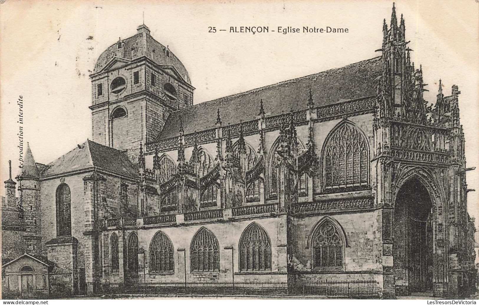 FRANCE - Alençon - Eglise Notre Dame - Carte Postale Ancienne - Alencon