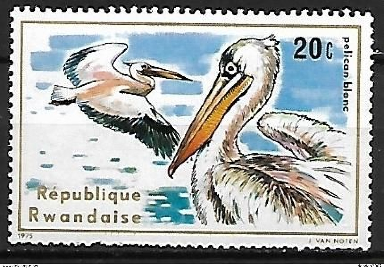 Rumania - MNH ** 1975 :  Great White Pelican -   Pelecanus Onocrotalus - Pelikane