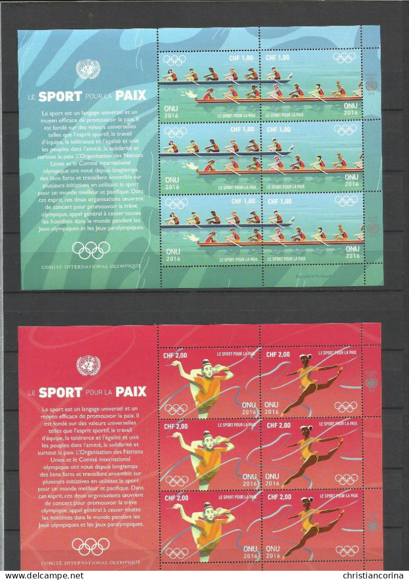 UNITED NATIONS 2016 SPORT OLYMPIC GAMES RIO DE JANEIRO - Nuovi