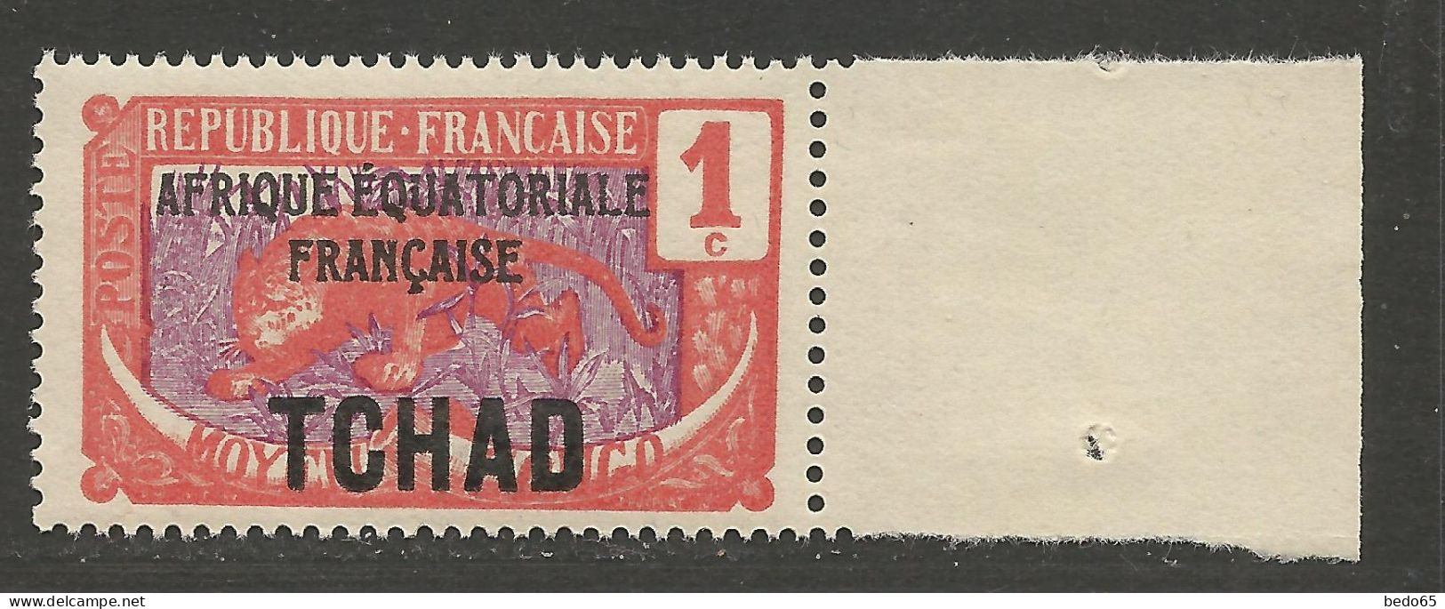 TCHAD N° 19 NEUF** LUXE SANS CHARNIERE / Hingeless / MNH - Unused Stamps