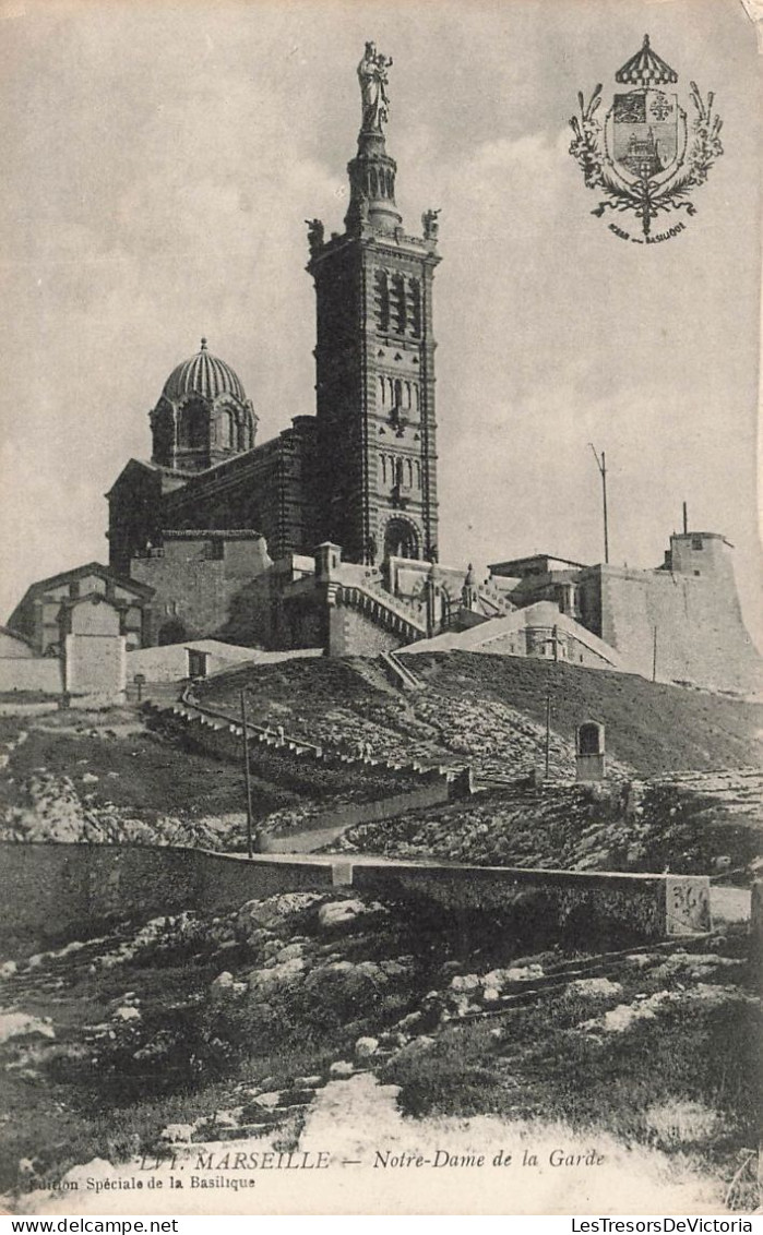 FRANCE - Marseille - Notre Dame De La Garde - Carte Postale Ancienne - Notre-Dame De La Garde, Lift