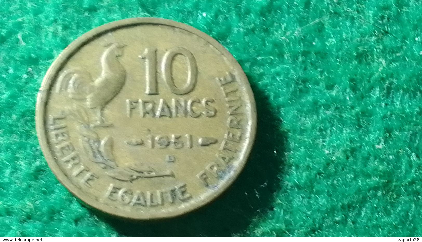 FRANSA - 1951    10  FRANK - 10 Francs