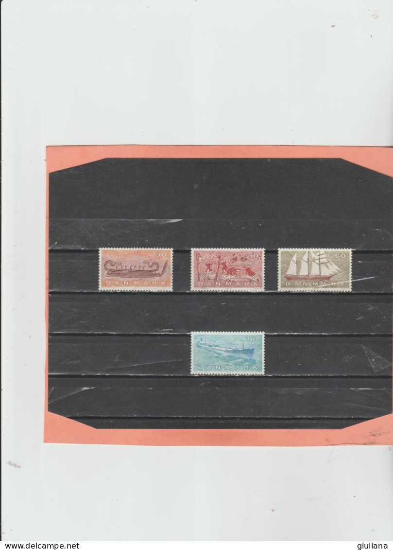 Danimarca 1970 - (UN) 508/11** "Navigazione Danese Nelle Varie Epoche" - Serie Completa - Unused Stamps