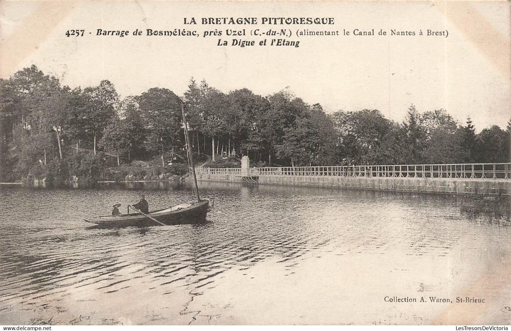 FRANCE - Bosméléac - Barrage De Bosméléac - Près Uzel - La Digue Et L'étang - Carte Postale Ancienne - Bosméléac