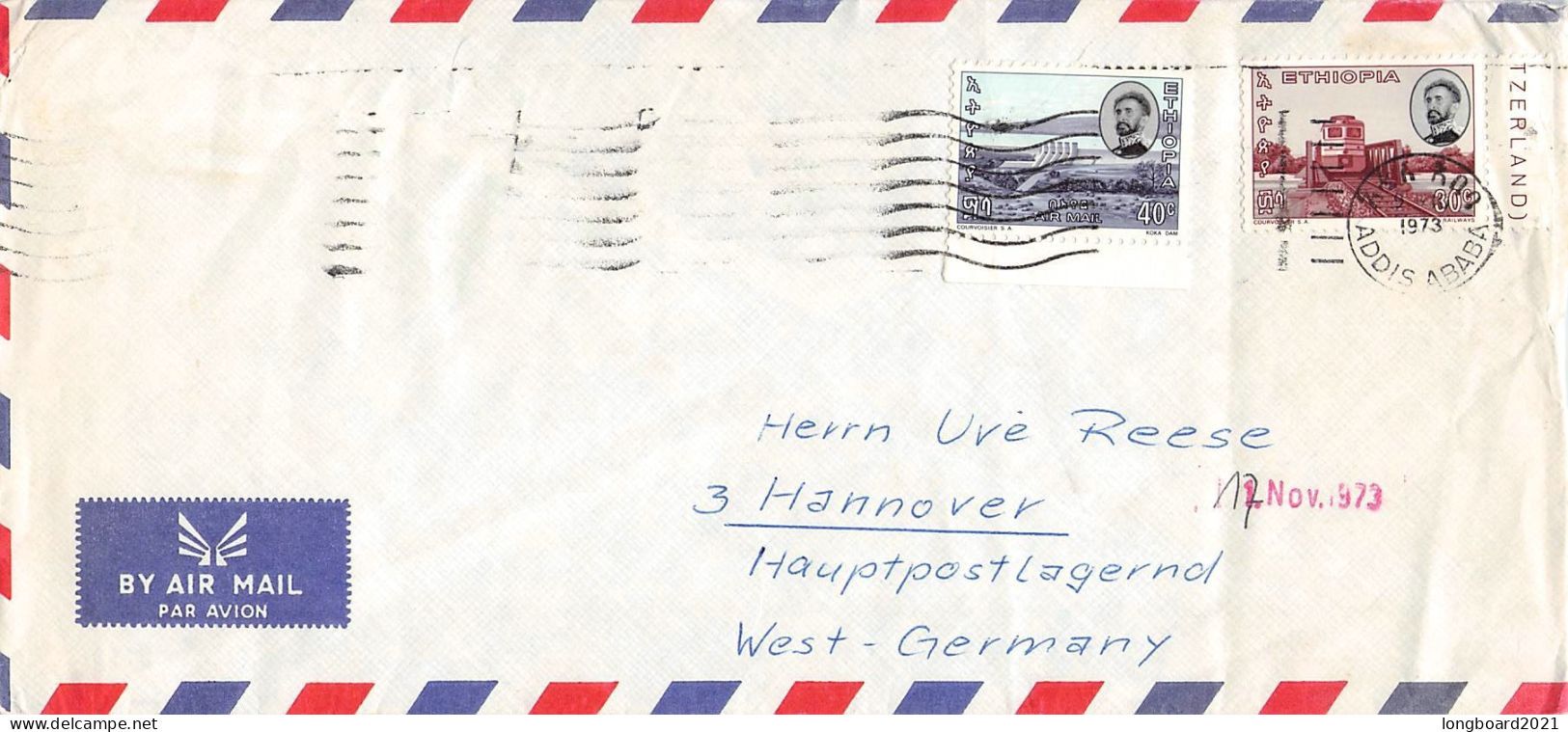 ETHIOPIA - AIRMAIL 1973 - HANNOVER/DE /4523 - Ethiopie