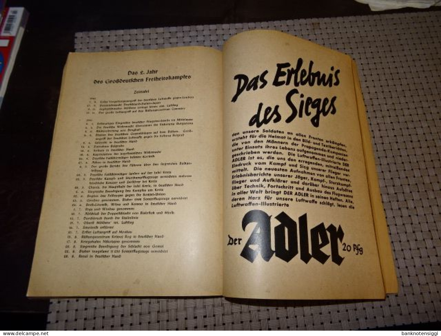 1 Buch  "Adler- Jahrbuch 1942"