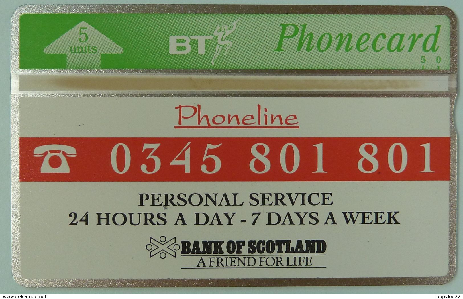 UK - Great Britain - BT & Landis & Gyr - BTP223 - Bank Of Scotland - Phoneline - 404B - 54100ex - Mint - BT Private