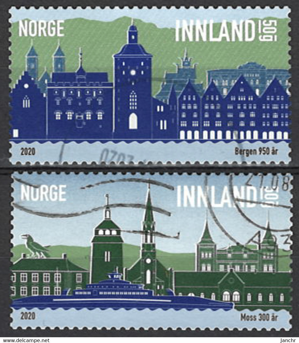 Norwegen Norway 2020. Mi.Nr. 2015-2016, Used O - Gebraucht