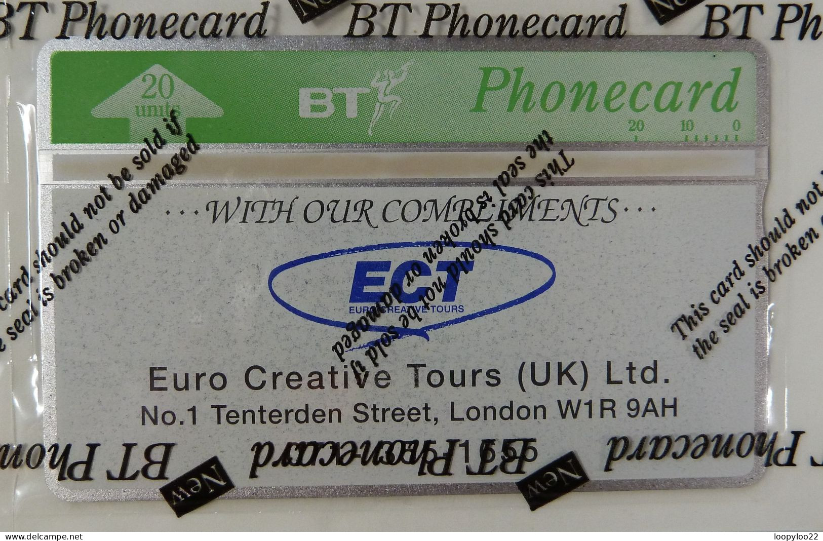 UK - Great Britain - BT & Landis & Gyr - BTP227 - Euro Creative Tours - 404F - 2500ex - Mint Blister - BT Emissions Privées