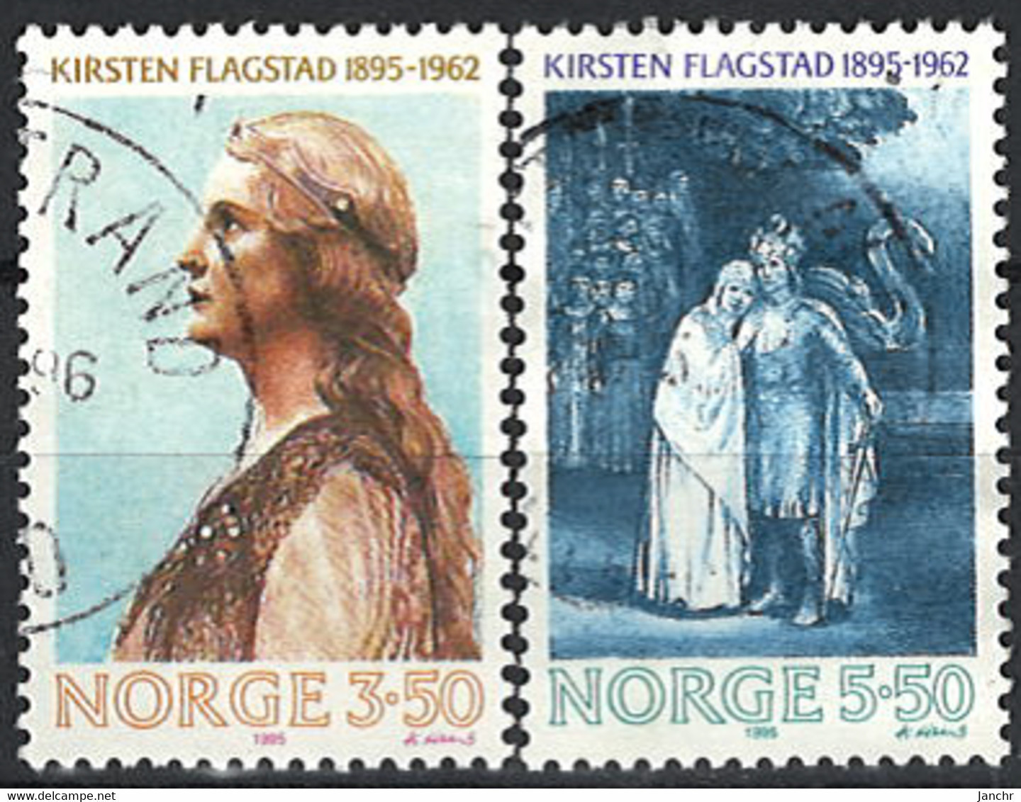 Norwegen Norway 1995. Mi.Nr. 1183-1184, Used O - Gebraucht