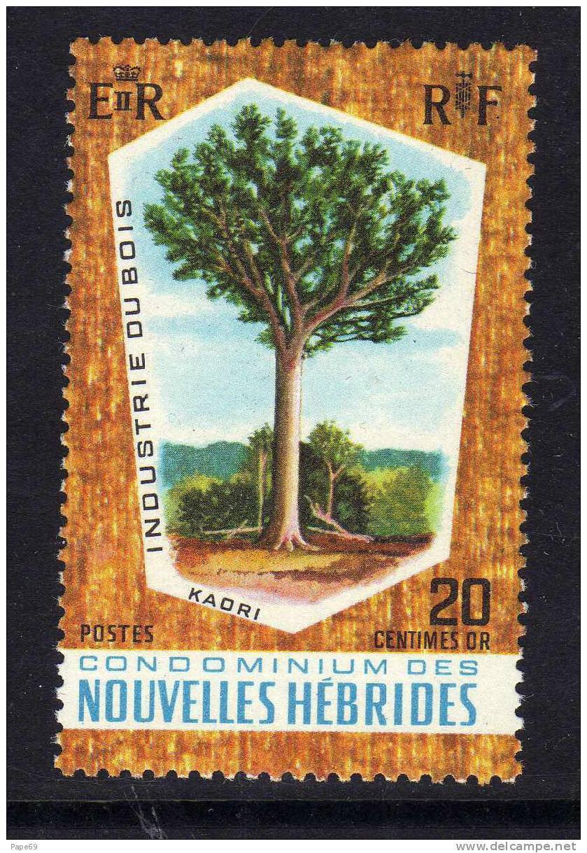 Nouvelles Hébrides N° 280 XX Industrie Du Bois Légende  Française Sans Charnière TB - Neufs