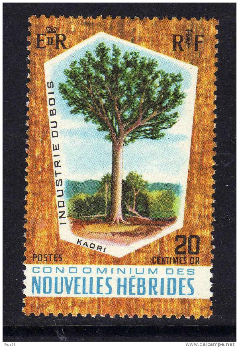 Nouvelles Hébrides N° 280 XX Industrie Du Bois Légende  Française Sans Charnière TB - Nuevos