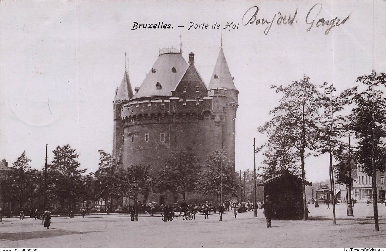 BELGIQUE - Bruxelles - Porte De Hal - Chateau - Dos Non Divisé -  Carte Postale Ancienne - Monuments, édifices