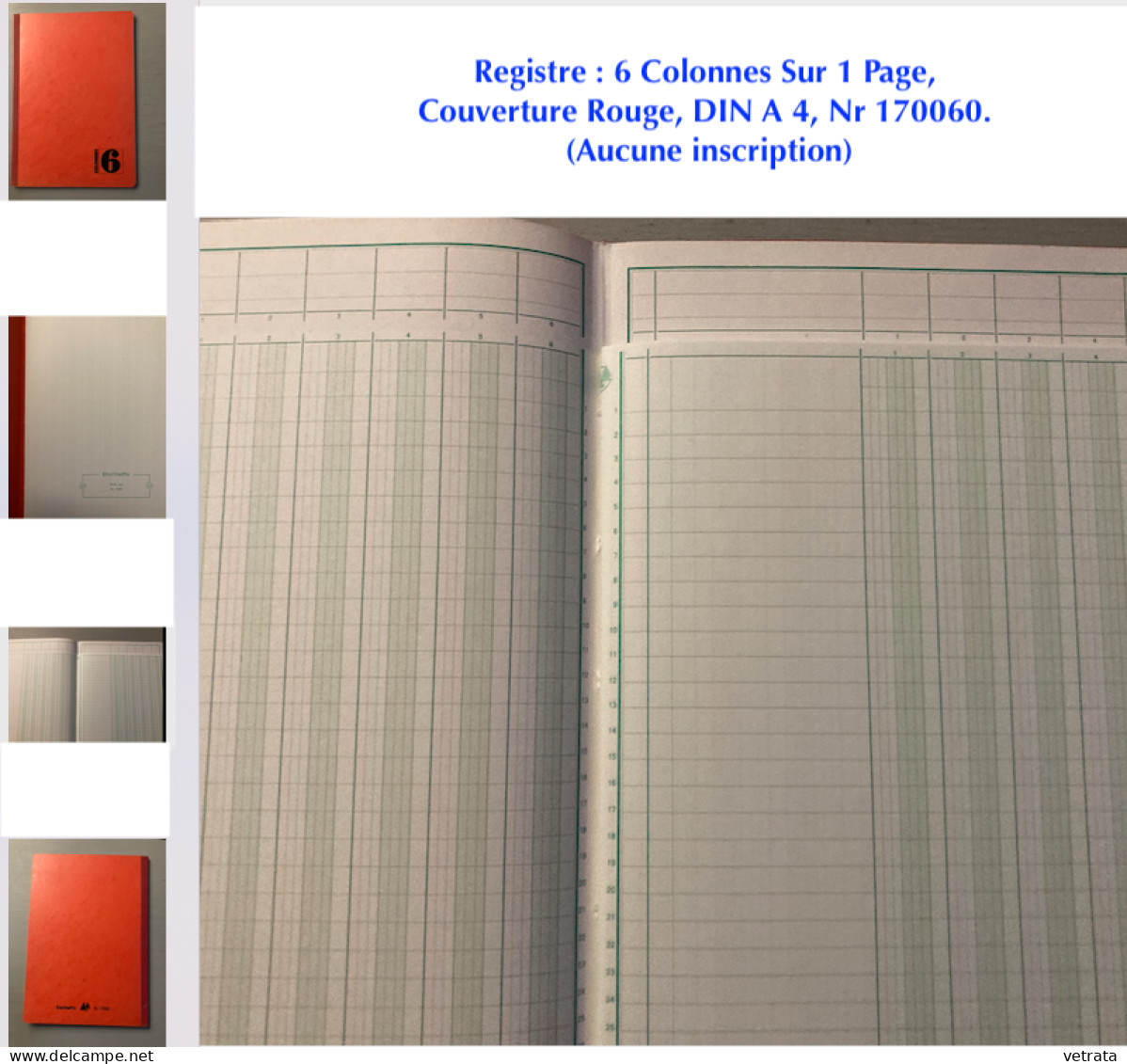 Papeterie Exacompta : 4 Cahiers Commandes / 1 Manifold Autocopiant & 1 Registre + 2 Registres (400 & 200 Pages) & 1 Clas - Material Y Accesorios