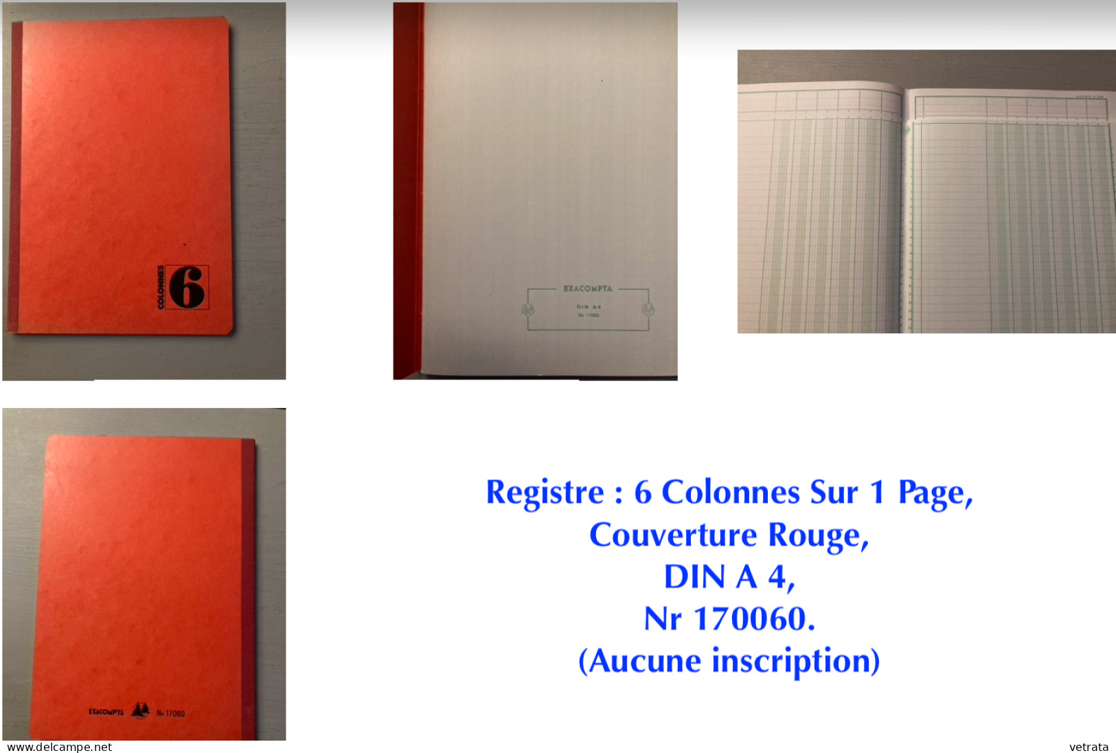 Papeterie Exacompta : 4 Cahiers Commandes / 1 Manifold Autocopiant & 1 Registre + 2 Registres (400 & 200 Pages) & 1 Clas - Material Y Accesorios