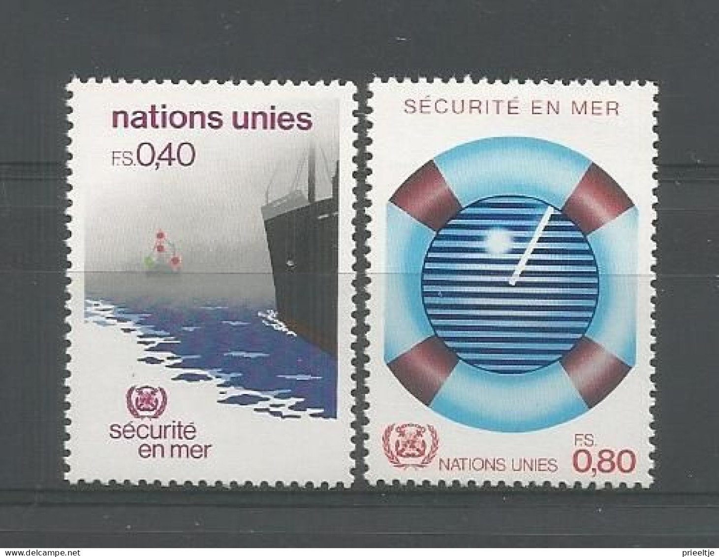 United Nations G. 1983 Safety At Sea Y.T. 112/113  ** - Ungebraucht