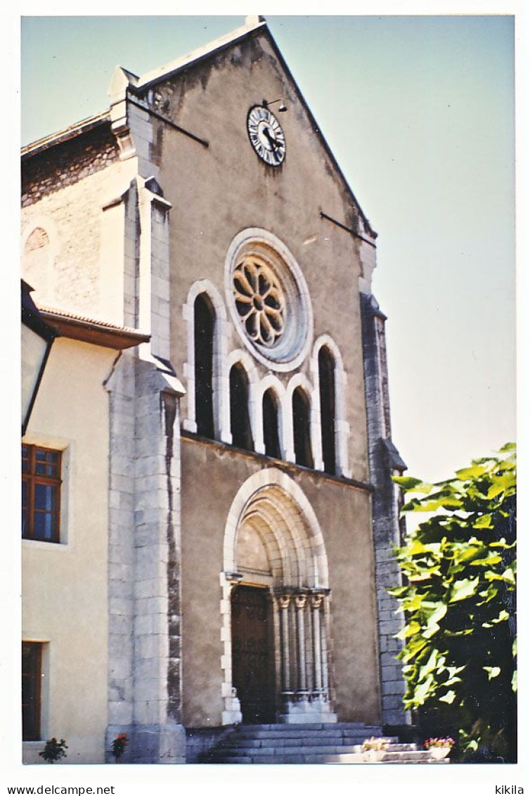 Photographie 9 X 14 Isère BARRAUX Le Porche De L'Eglise En 1984 - Barraux