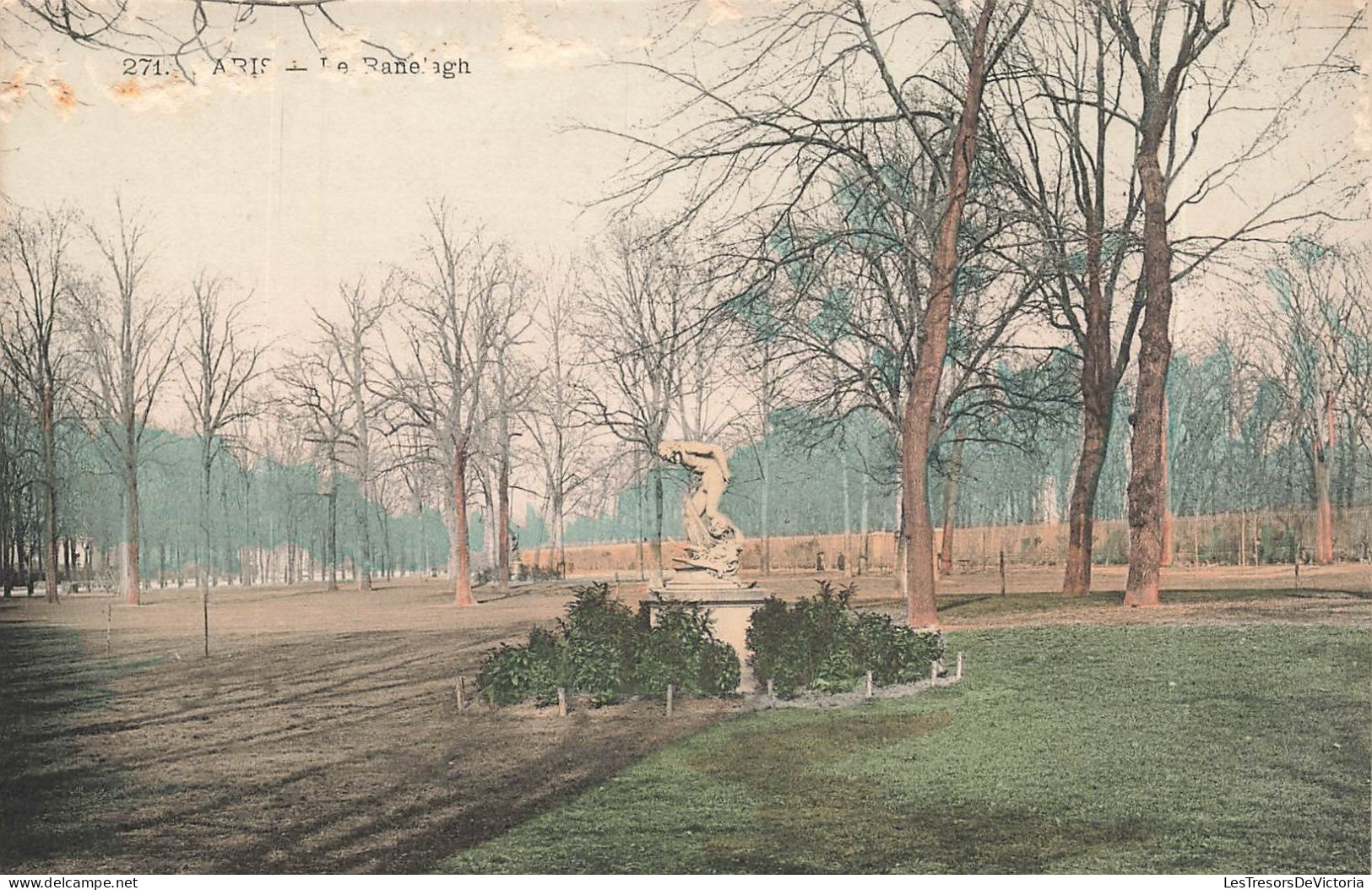 FRANCE - Paris - Le Banelagh - Statue - Parc - Dos Non Divisé - Colorisé - Carte Postale Ancienne - Parks, Gärten