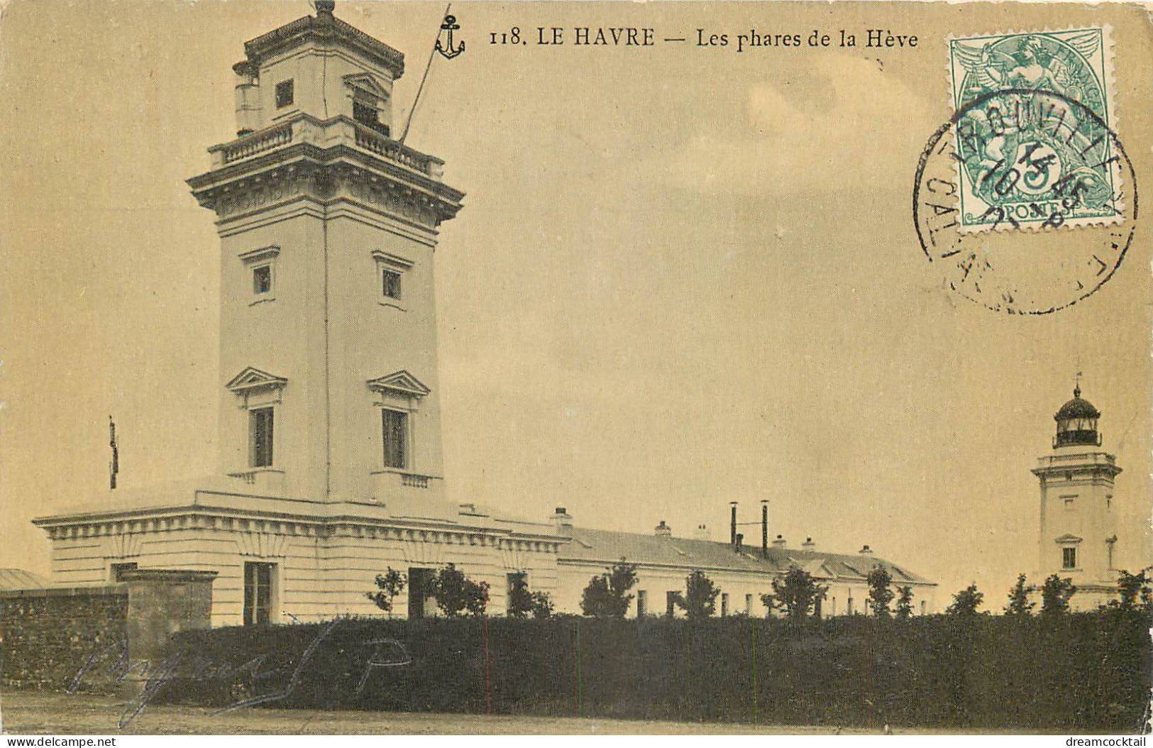 76 LE HAVRE. Les Phares De La Hève 1907 - Cap De La Hève