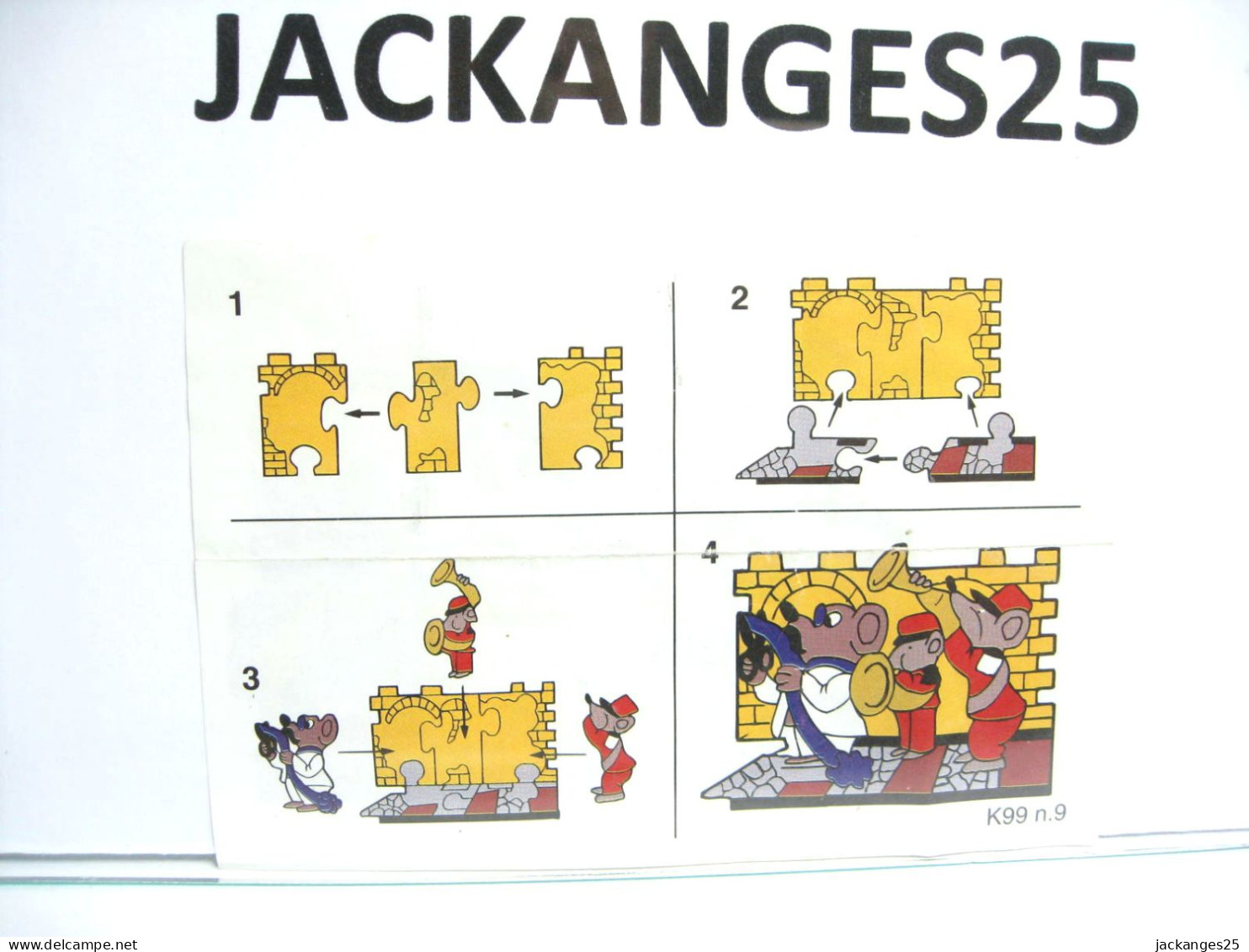 KINDER PUZZLE 5.  K99 N 09 GARE 1998 + BPZ - Puzzles