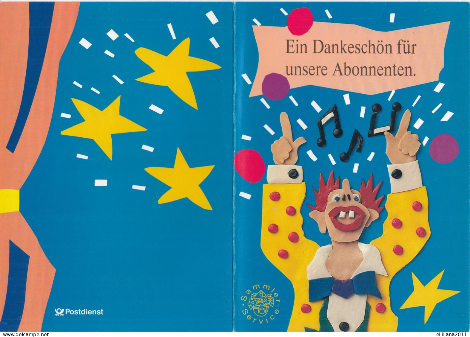 Germany 1993 ⁕ "Ein Dankeschön Für Unsere Abonnenten" Mi.1695 Bl.27 ⁕ FDC - ERSTTAGSBLATT - Scan - 1991-2000