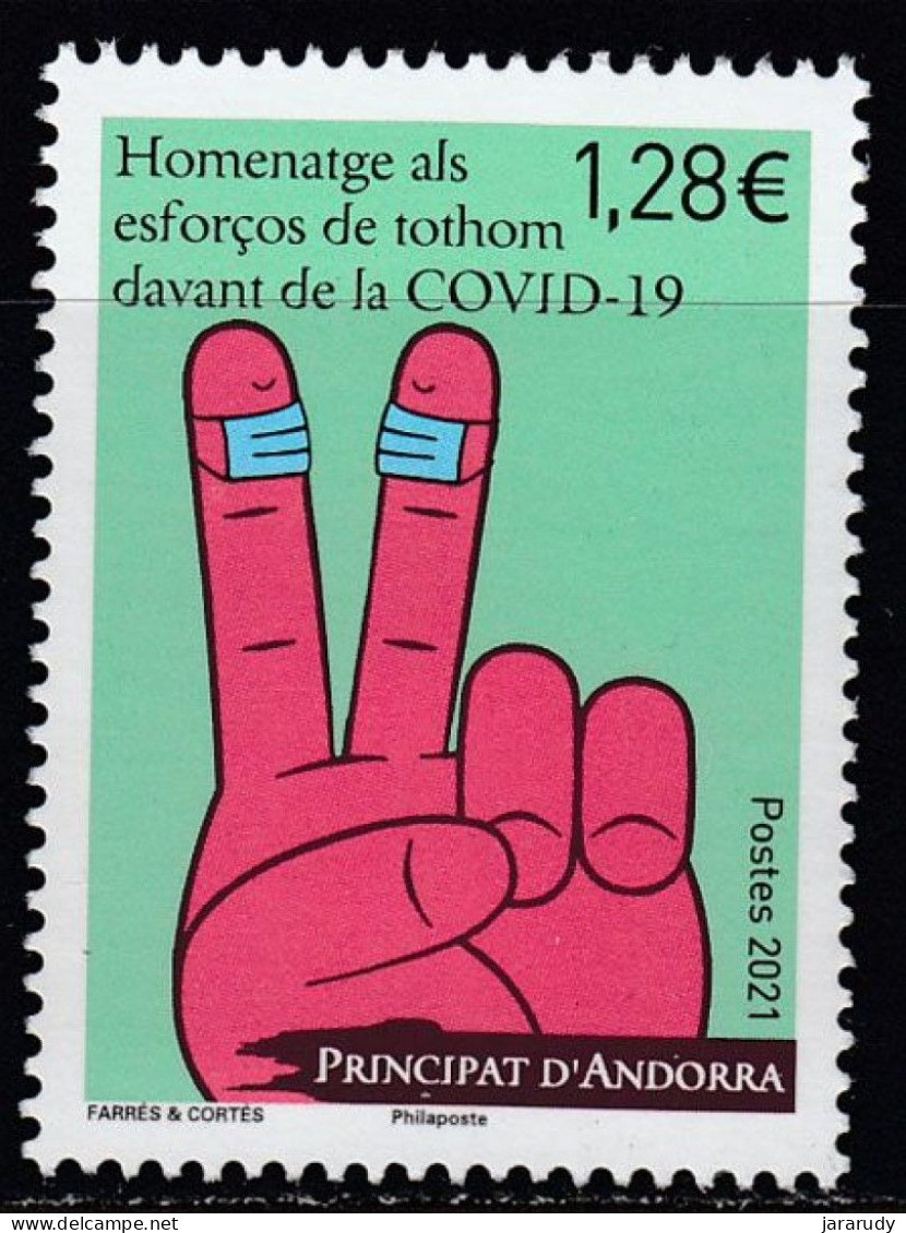 ANDORRA FRANCESA SALUD 2021 Yv 856 MNH - Unused Stamps