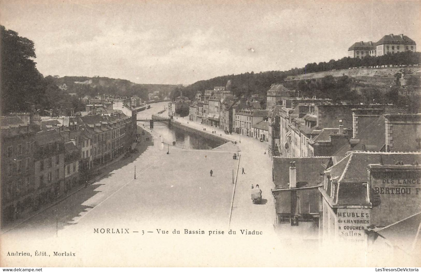 FRANCE - Morlaix - Vue Du Bassin Prise Du Viaduc - Dos Non Divisé - Carte Postale Ancienne - Morlaix