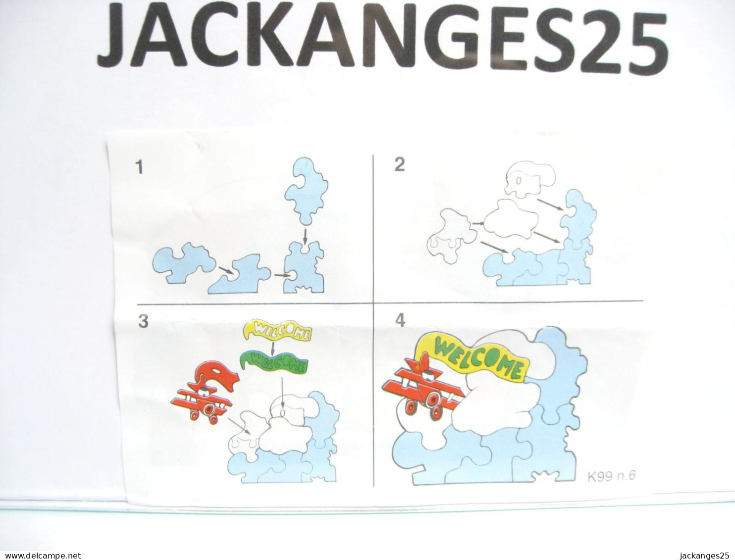 KINDER PUZZLE 1.  K99 N 06 GARE 1998 + BPZ - Puzzles