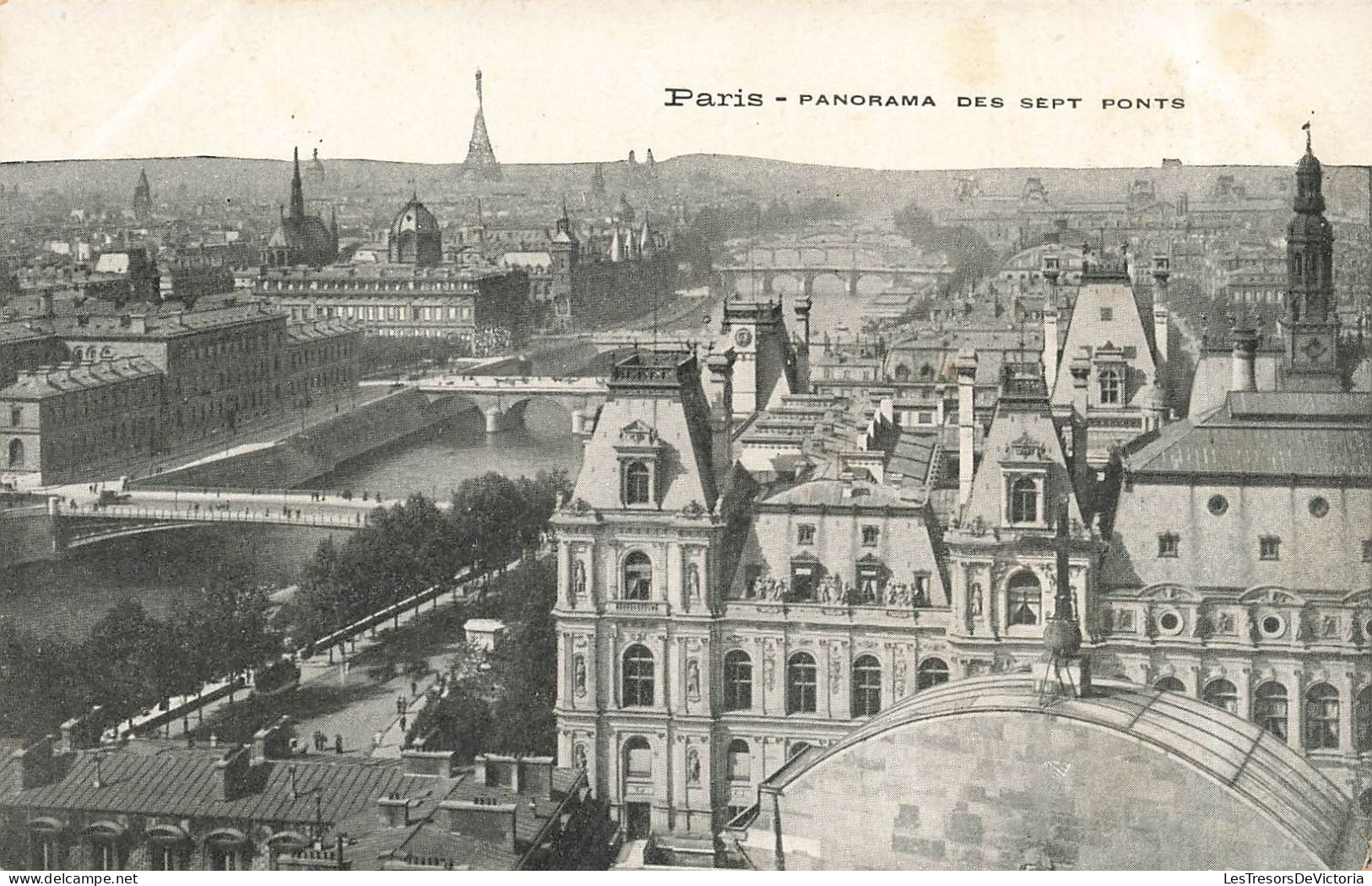 FRANCE - Paris - Panorama Des Sept Ponts - Carte Postale Ancienne - Multi-vues, Vues Panoramiques